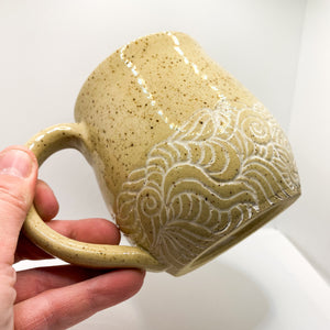 Wavy Lines Speckled Mug