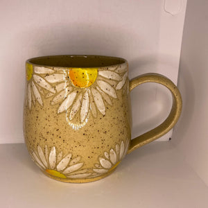 Daisy Speckled Mug